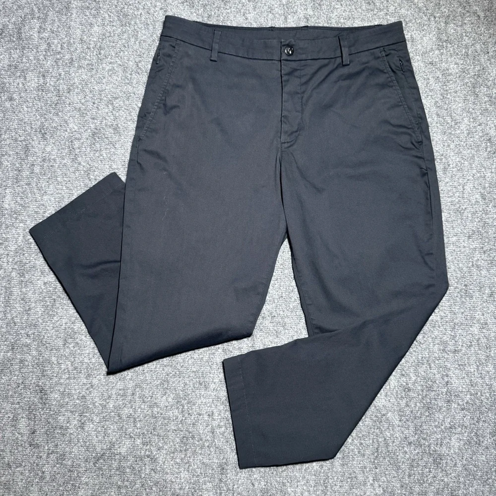 Birddogs Pants Men 34x24.5 Navy Blue Straight Leg Performance Golf Lightweight